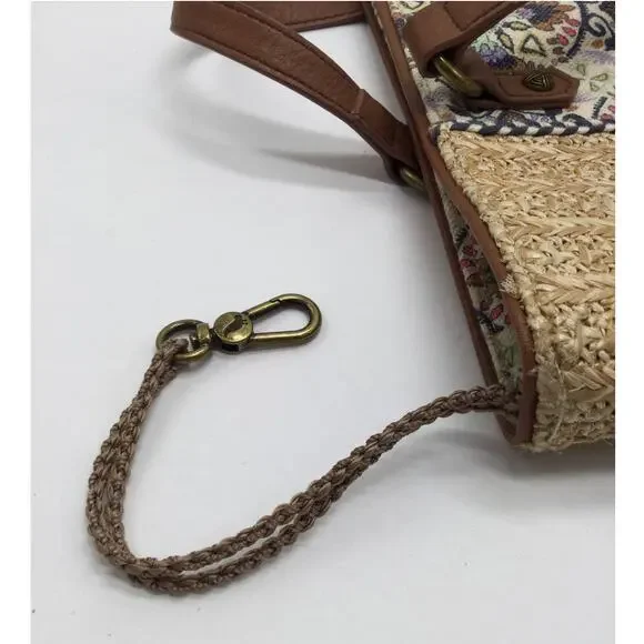 Sakroots Meadow Straw Boho Tote Bag for Women - Picture 6 of 10
